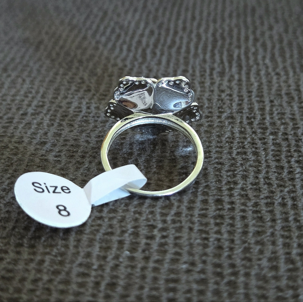 Cote d' Argent Enamel Flower🌸 Ring💍 - NWT - Picture 8 of 16